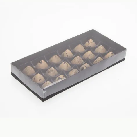 18 Choc Board Base & Clear Lid; Black